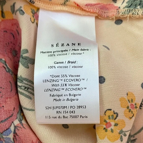 Sezane Sandy midi skirt in color Poppy 38 - Picture 7 of 7